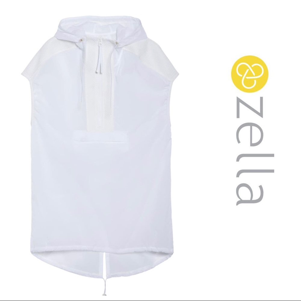 ⬇️ Zella Sheer White Jacket - Gen Vive Hooded Vest - Picture 3 of 4